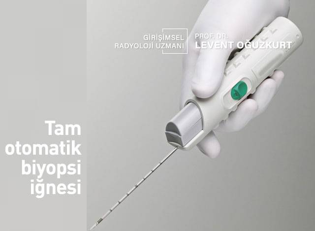 Tam otomatik biyopsi iğnesi ile doku alımı